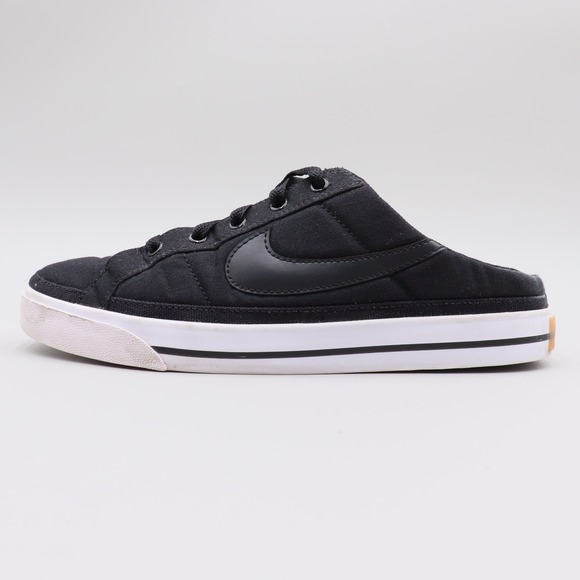Nike Court Legacy Mule Womens Size 9 US Black Canvas Casual Shoes DB3970-001 - Picture 4 of 9